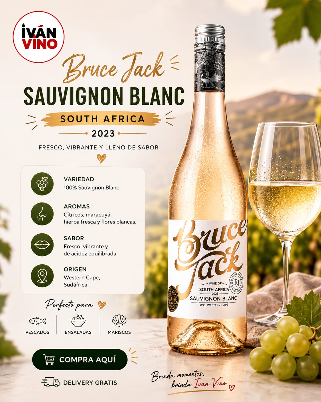 BRUCE JACK LIFESTYLE SAUVIGNON BLUSH