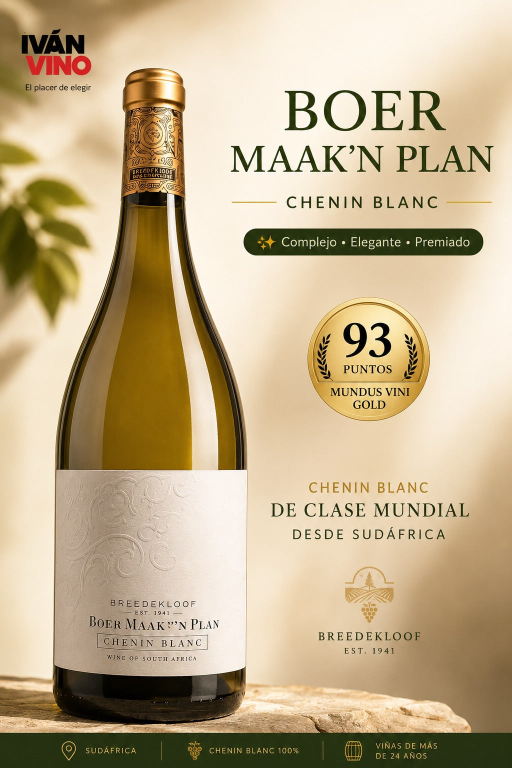 BRUCE JACK BOER MAAK´N PLAN CHENIN BLANC 2023