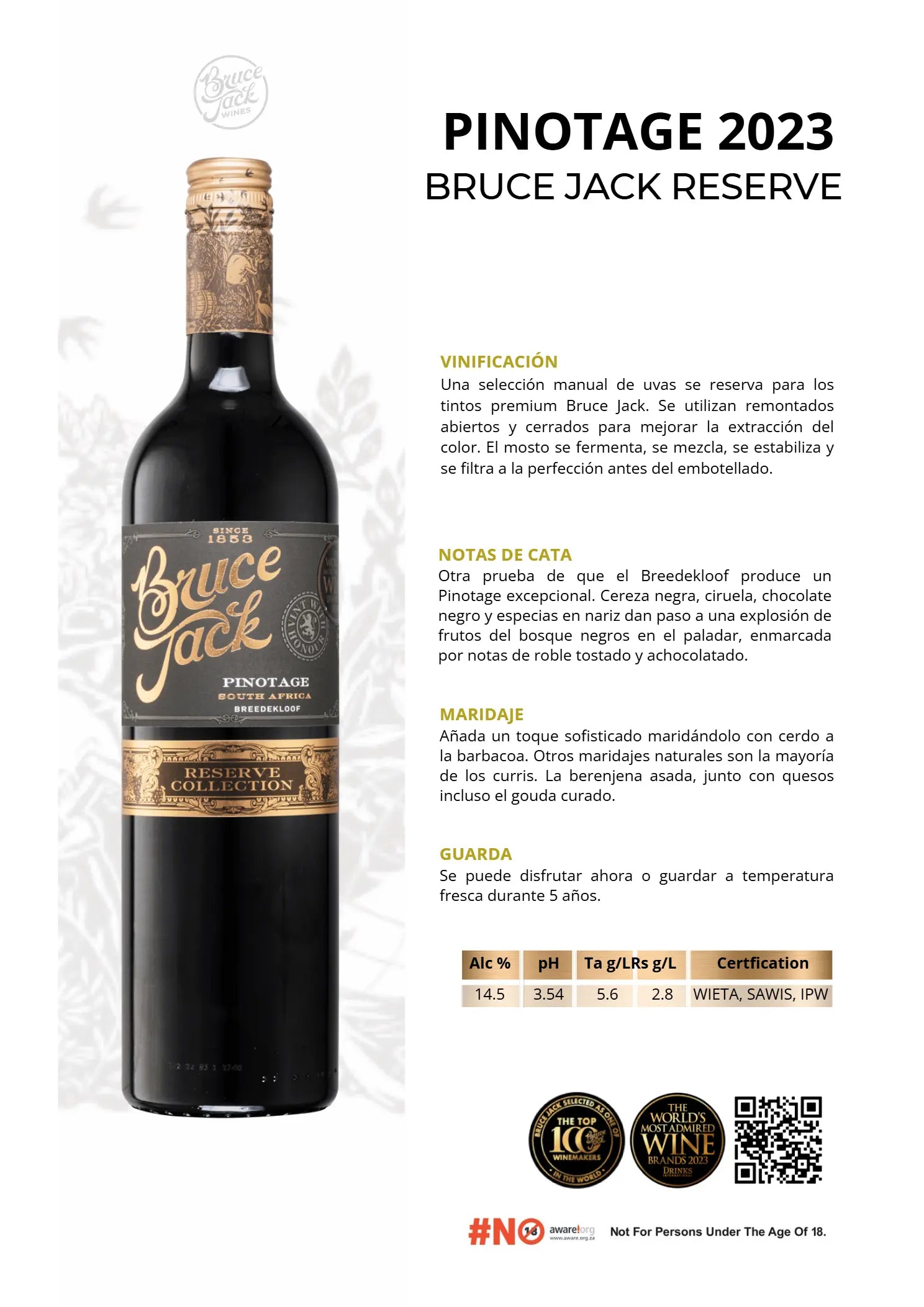 BRUCE JACK RESERVE PINOTAGE