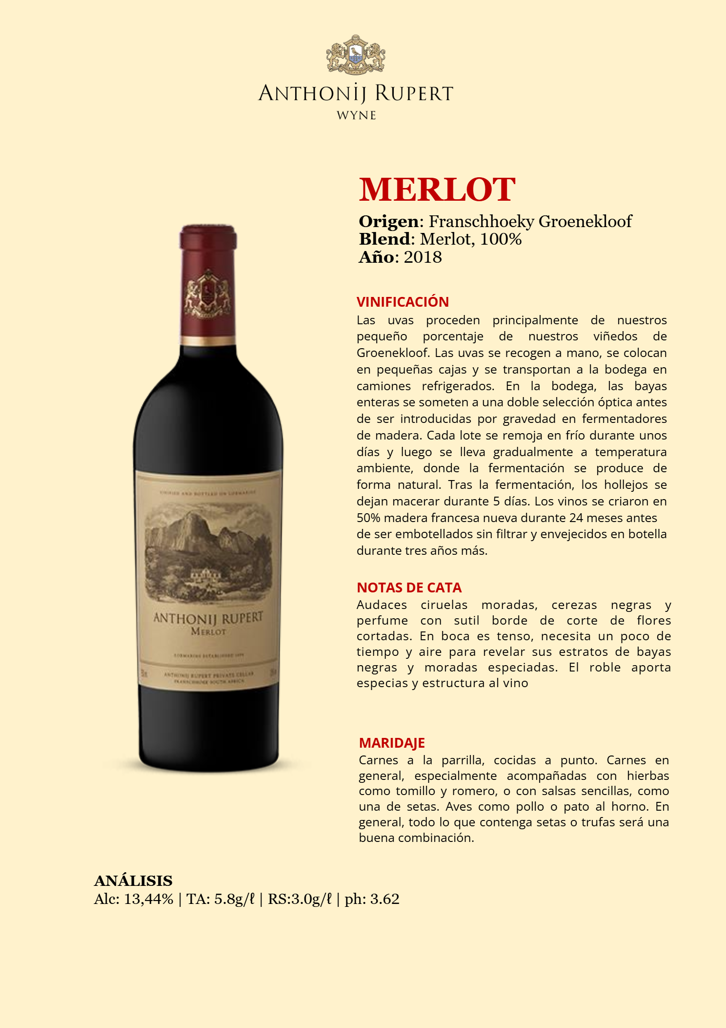 ANTHONIJ RUPERT MERLOT 2018